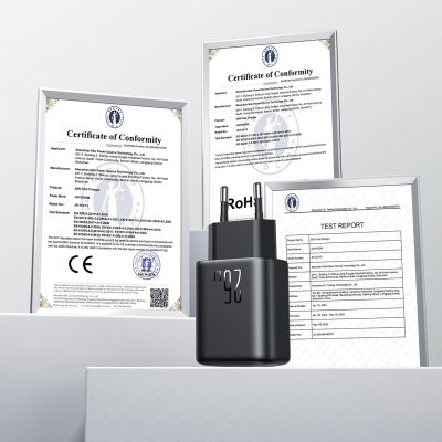 16. Joyroom JR-TCF13 Netzwerkladegerät USB-C / USB-A 25W SFC / PPS / PD - Schwarz
