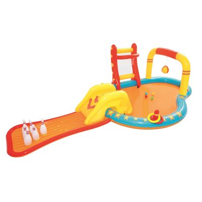 30. Bestway 53068 Aufblasbarer Spielplatz 435x213x117cm