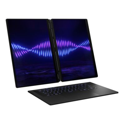 8. ASUS ROG Zephyrus Duo 16 GX651AX-U9322X Ultra 9 386H 2x16,0" 3K Touch OLED 120Hz 1100nits AG 32GB LPDDR5X SSD2TB GeForce RTX 5090 24GB CAM1080p + IR 90Whs W11Pro Aluminium Stellar Gray