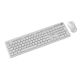 3. GEMBIRD Kabelloses Slim Pro Business-Schreibtisch-Tastatur- und Maus-Set, Weiß, US-Layout