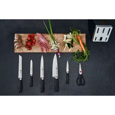 10. ZWILLING Four Star 35145-007-0 Selbstschärfendes Messerset, 7-teilig, Schwarz