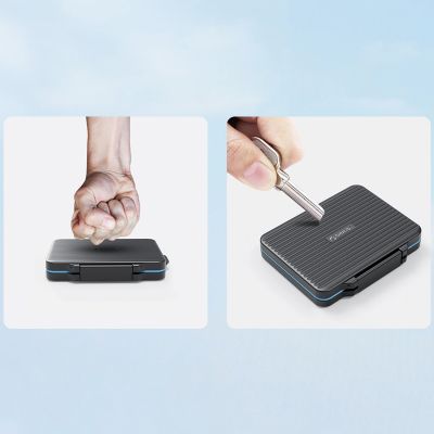 10. Speicherkartenetui Black für 2,5"-SSD, 2,5"-HDD, M.2-SSD, SD-Karte, Micro-SD-Karte, CompactFlash-Karte und Kartenleser