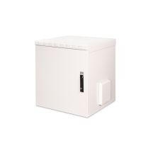 Digitus 19" 12U 600x600 Wand-Netzwerkschrank, Volltür, grau, ungeteilt, montiert, IP55, 100 kg