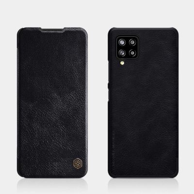 7. Nillkin Qin Lederholsterhülle für Samsung Galaxy A42 5G schwarz