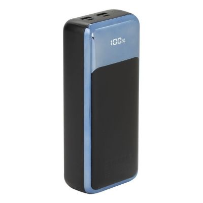 Rivacase VA1080 Lithium-Polymer (LiPo) Powerbank 30000 mAh Schwarz, Blau