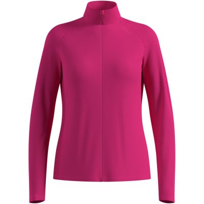 Odlo ESSENTIAL WARM FULL ZIP Midlayer Damen-Sweatshirt mit durchgehendem Reißverschluss, pink, Größe L