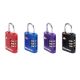 2. MASTER LOCK 4686EURT Kofferschloss, Zahlenschloss für Gepäck, Zink, Schwarz, Blau, Lila, Rot