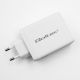 6. Qoltec 100W GaN-Wandladegerät | 5–20 V | 1,5–5 A | 2 x USB-C PD | 1 x USB QC 3.0 | Weiß