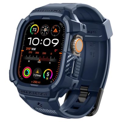 Spigen Rugged Armor Pro Hülle für Apple Watch Ultra 1/2 (49 mm) – Marineblau