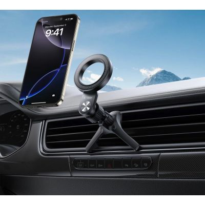 7. Tech-Protect N53 Autohalterung mit MagSafe-Ringen für Lüftungsschlitze – Schwarz