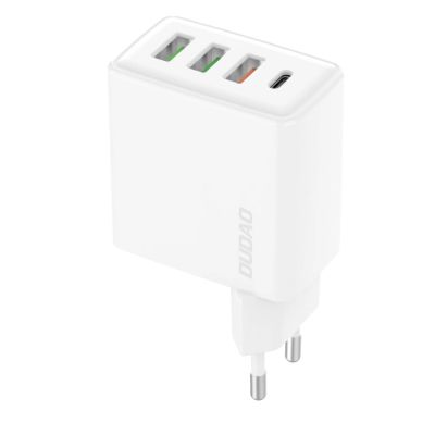 Dudao A5HEU 3xUSB-A 1xUSB-C PD 20W QC3.0 18W+ 2x12W Wandladegerät - weiß