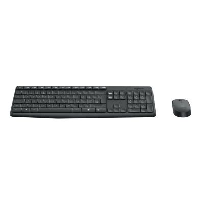 4. Logitech MK235 Kabellose Tastatur + Maus, Grau