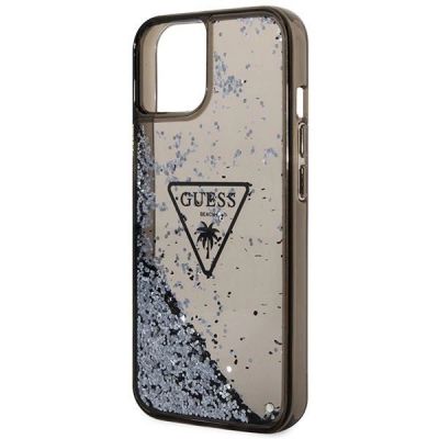 6. Guess GUHCP14MLFCTPK iPhone 14 Plus 6,7" schwarz/schwarze Hardcase Liquid Glitter Palm Collection