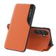 Eco Leather View Case elegante Hülle mit Klappe und Standfunktion für Samsung Galaxy A36 - Orange