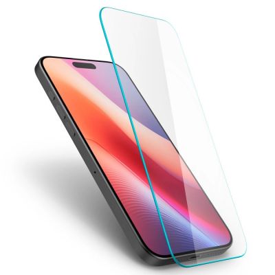 5. Spigen Glas.tR Slim gehärtetes Glas für iPhone 15/16