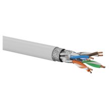 Q-LANTEC S/FTP Cat.6A Netzwerkkabel, verdrilltes Paar, LSOH, DCA 4x2x23 AWG, 10 Gbit/s, grau, 500 m (KIS6ALSOH500DQ)