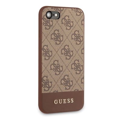 5. Guess 4G Stripe Collection Hülle für iPhone 7 / 8 / SE 2020 / SE 2022 - Braun