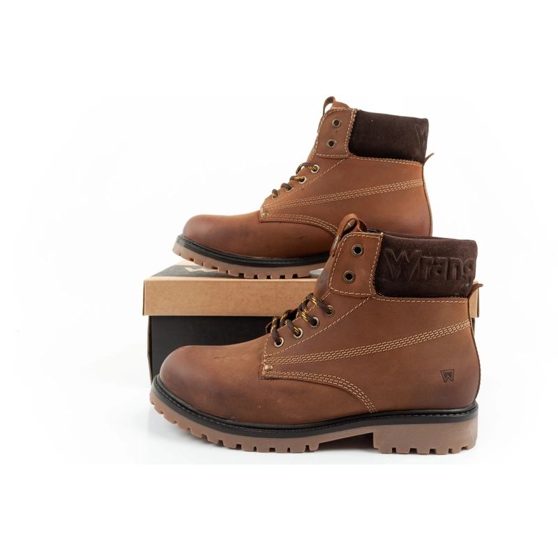 10. Wrangler Arch Herrenschuhe Chelsea Boots elegante Stiefeletten Naturleder Braun
