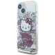 2. Hello Kitty IML Kitty On Bricks Graffiti Hülle für iPhone 15 – weiß