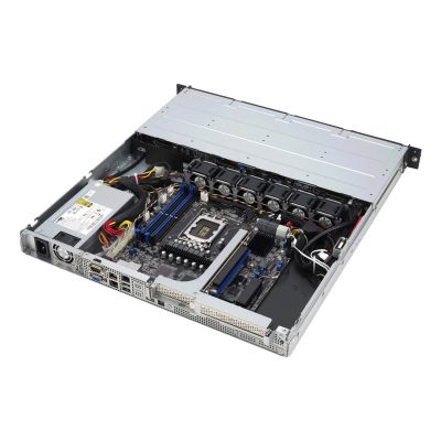 10. ASUS Rack 1U RS300-E12-PS4/350W Intel C262 LGA1700 95W 4xDDR5 4400/4000/3600 4x3,5"/2,5" 4xSATA/SAS/NVMe 2x Intel I210AT 1x Management-Port 350W 80 PLUS Gold
