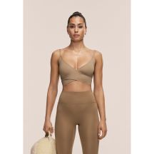 Damen-Sporttop CASALL Cross Overlap, grün