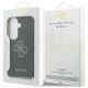 8. Guess Hülle mit genarbtem, großem 4G-Metalllogo für Samsung Galaxy S26+ - schwarz