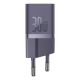 2. Baseus GaN5 30W USB-C EU-Wandladegerät mit lila Kabel , Baseus Dynamic 3 USB-C 100W 1m - Lila