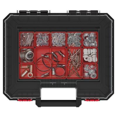 4. KISTENBERG Elektrowerkzeugkoffer mit Organizer und 7 Boxen, schwer, 40