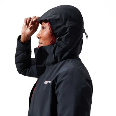 3. Berghaus Hillwalker IA Shelljacke, Größe S, Schwarz + Berghaus Deluge 2.0 Hose, Größe S, Schwarz