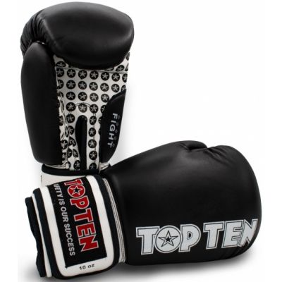 TOP TEN FIGHT RTT-2 Boxhandschuhe 16 oz Schwarz