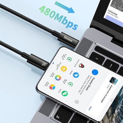 11. Baseus CAWJ040001 USB-C – USB-C-Kabel 240 W 480 Mbit/s 1 m – Schwarz
