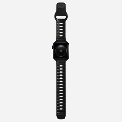 8. Nomad Sportarmband, Schwarz, Aluminium, Gummi