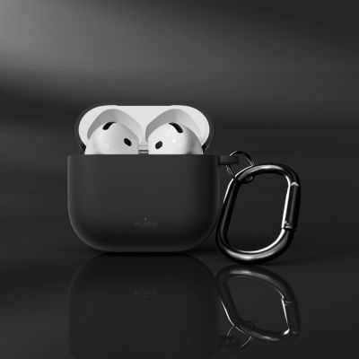 5. Puro Icon Hülle für AirPods 4 – Schwarz