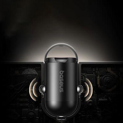 16. Baseus PrimeTrip VP2 45W USB-C Kfz-Ladegerät mit 60W USB-C auf USB-C 1m Kabel – Schwarz