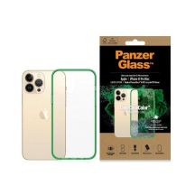 PanzerGlass ClearCase Antibakterielle, in Militärqualität zertifizierte Hülle für iPhone 13 Pro Max – Transparentes Grün