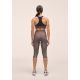 2. CASALL Damen Capri-Leggings mit Schlitz und normalem Bund, Trainingsleggings, Grau