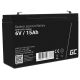 GREEN CELL GEL-BATTERIE AGM40 6V 15AH