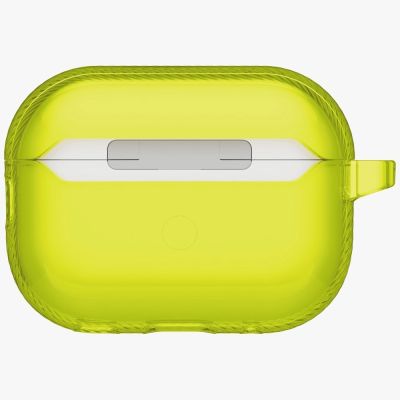 4. Uniq Glase Pro Schutzhülle für AirPods Pro 3 mit Schloss – Transparent Gelb