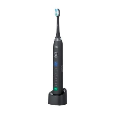 Teesa SONIC Schallzahnbürste für Erwachsene, Schwarz
