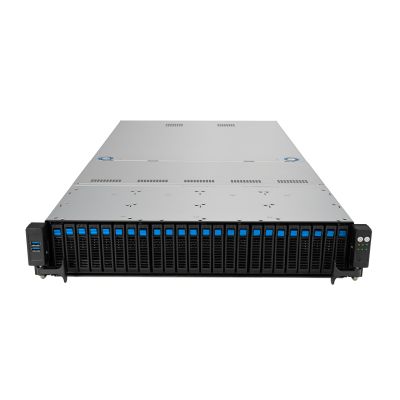 3. Asus Rack-Plattform (2U) RS520A-E12-RS24U AMD Epyc 9004 (24x NVMe, 2x M.2, 2x 10Gbe, IPMI, 1+1 1600W)