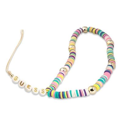 Guess, Anhänger GUSTPEAM Phone Strap multicolor/multicolor Heishi Beads