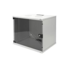 Digitus 19-Zoll 9U SOHO Wandschrank, grau, Glas
