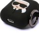 5. Karl Lagerfeld Silikon-Ikonik-Hülle für AirPods 1/2 – Schwarz