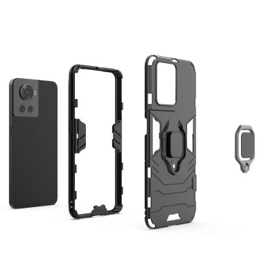 2. Ring Armor gepanzerte Hybrid-Hülle + magnetischer Halter für OnePlus Ace schwarz