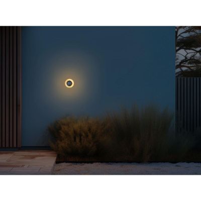 38. Solar-Scheibenlampe mit 28 LEDs zur Boden- oder Wandmontage