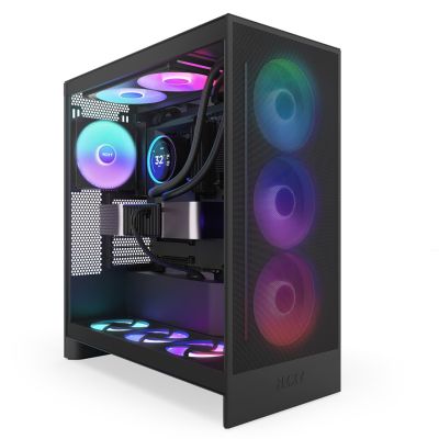 8. NZXT Kraken Elite 420 RGB All-in-One-Flüssigkeitskühler für Prozessoren, 14 cm, Schwarz, 1 Stück.