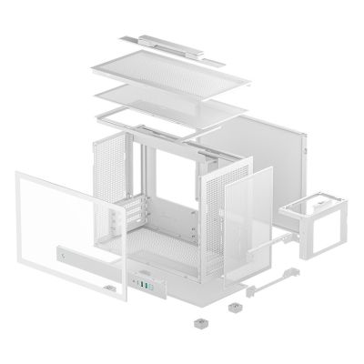 10. DeepCool CH160 PLUS WH Small Form Factor (SFF) Weiß