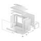 10. DeepCool CH160 PLUS WH Small Form Factor (SFF) Weiß