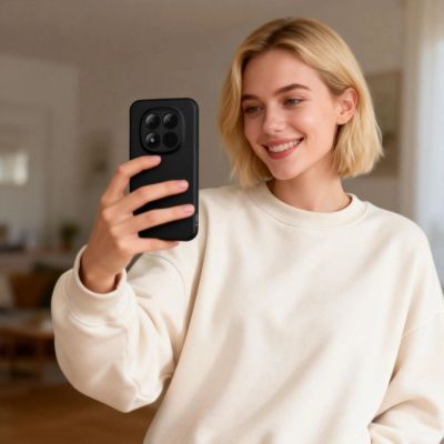 3. Tech-Protect Icon Hülle für Xiaomi Redmi Note 15 Pro 5G – Schwarz