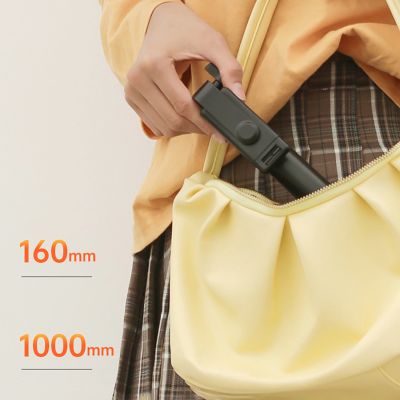 17. Selfie-Stick WHS1Y Teleskopstativ 1 m mit Telefonhalter – Schwarz